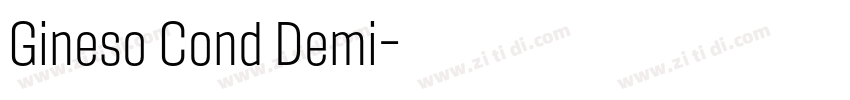 Gineso Cond Demi字体转换